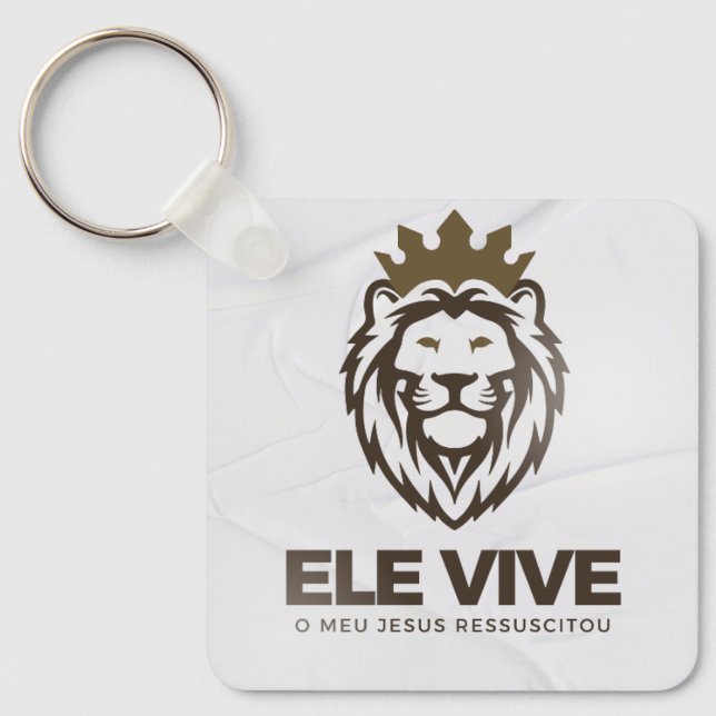 Llavero Chaveiro personalizado Ele Vive (frente e verso)   (Anverso)