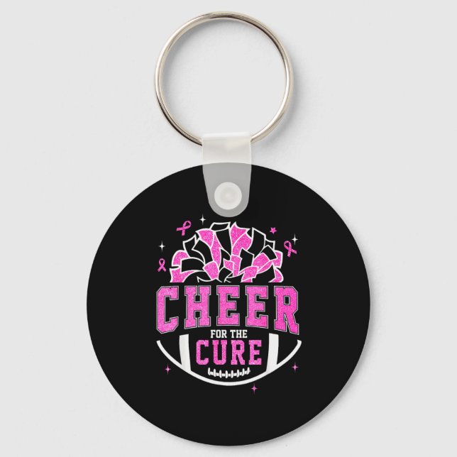 Llavero Cheer For The Breast Cancer Awareness Cheerleader  (Anverso)