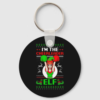 Llavero Cheerleader Elf Design Christmas Cheerleading 