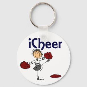Llavero Cheerleader I Cheer Stick Figure