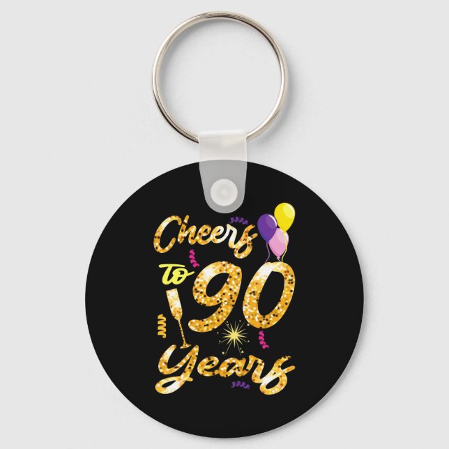 Llavero Cheers To 90 Years 1931 90th Birthday Celebration  (Anverso)