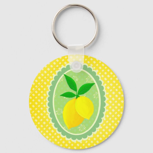 Llavero Cheery Personalizada Sunny Lemon Amarillo (Anverso)