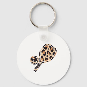 Llavero Cheetah Leopard Pickleball Paddleball Sports Mom D