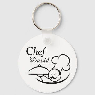 Llavero Chef Ilustrado Personalizado