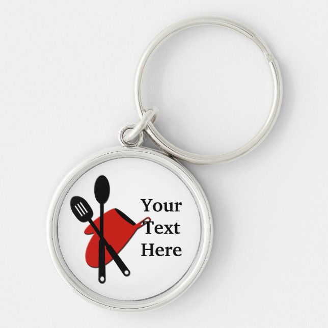 Llavero Chef Kitchen Icon Cook Premium Keychain (Frente)