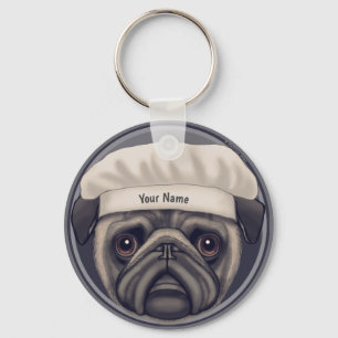 Llavero Chef Pug