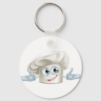 Llavero Chefs blancos felices gorra personalizado