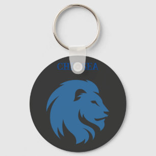 Llavero Chelsea FC con imagen de león. ¡Personalizable.