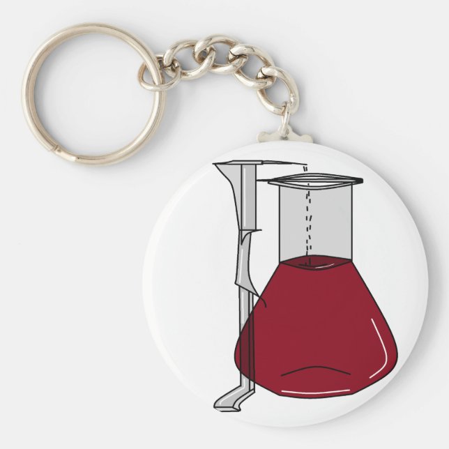 Llavero Chemistry Beakers Test Tubes Solutions (Frente)