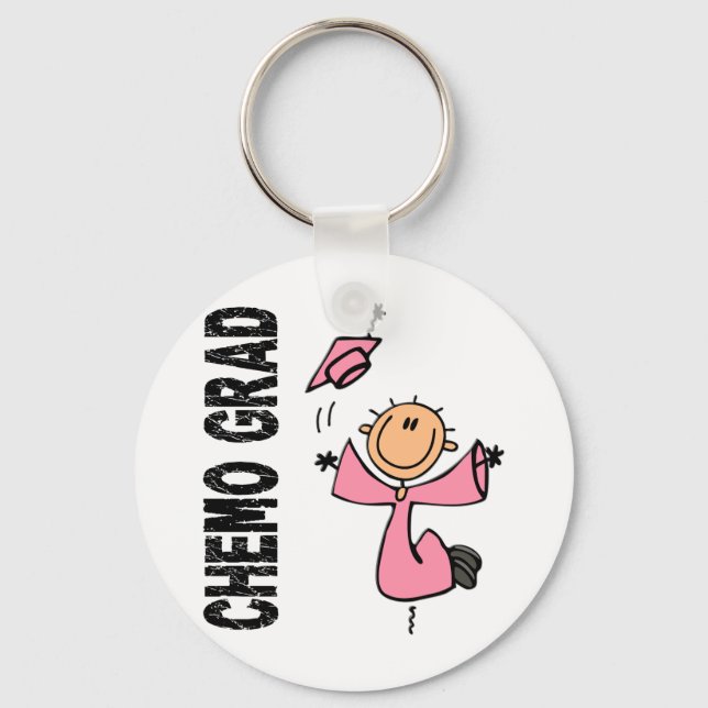 Llavero CHEMO rosa GRAD 1 (Cáncer de Mama) (Anverso)