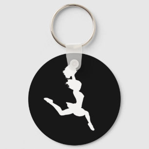 Llavero Cheque Silhouette Keychain Black