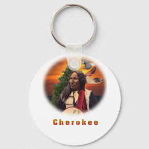 Llavero Cherokee Indian art