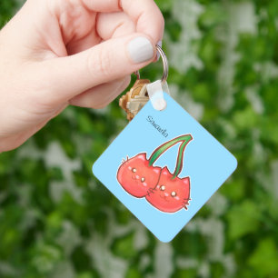 Llavero Cherry Fruit Cats