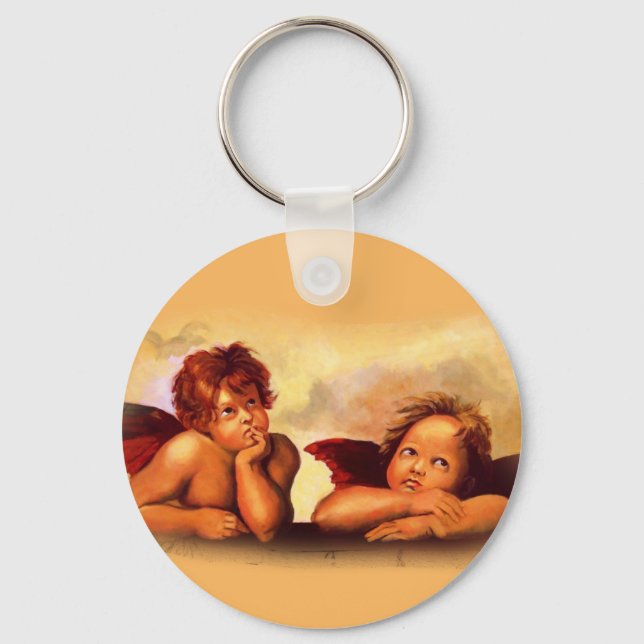 Llavero Cherubs, Angels, después de Rafael: Obra de arte o (Anverso)