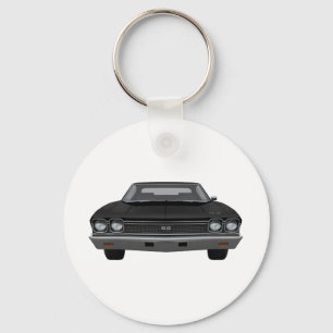 Llavero Chevelle 1968 SS: Acabado en negro