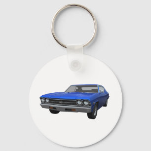 Llavero Chevelle 1969 SS: Final azul
