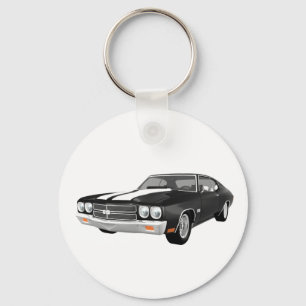 Llavero Chevelle 1970 SS: Acabado en negro: