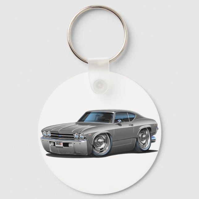 Llavero Chevelle Silver Car 1969 (Anverso)