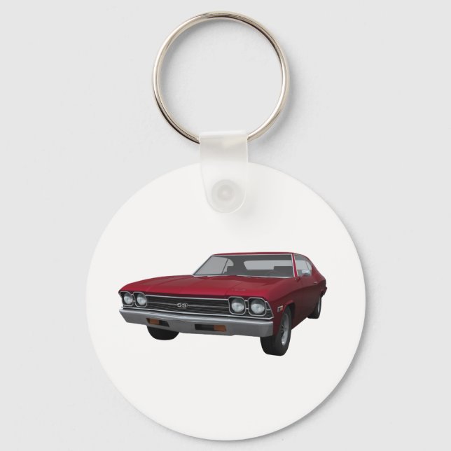 Llavero Chevelle SS de 1969: acabado de manzana dulce (Anverso)