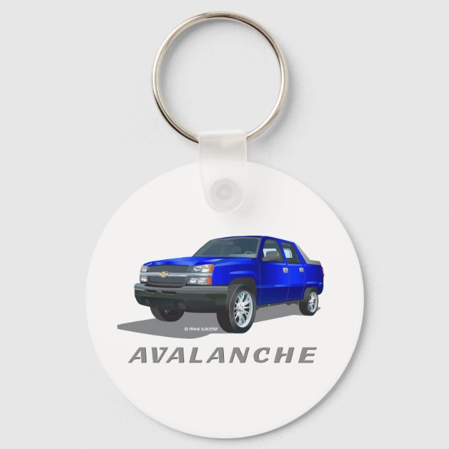Llavero Chevrolet Avalanche Blue (Anverso)