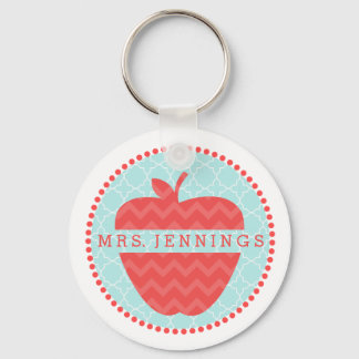 Llavero Chevron Apple Quatrefoil Teachchain