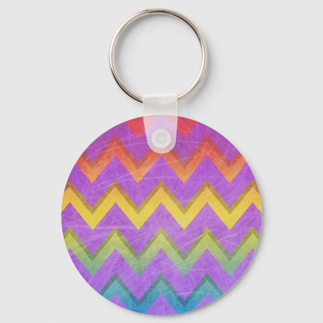 Llavero Chevron arcoiris de Shirley Taylor (Anverso)