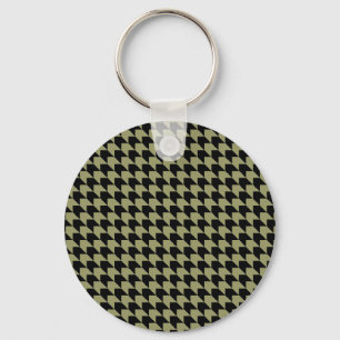 Llavero Chevron Checks aguacate y negro