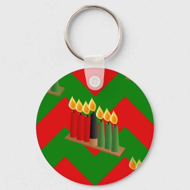 Llavero chevron kwanzaa (Anverso)