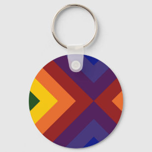 Llavero Chevrons arcoiris
