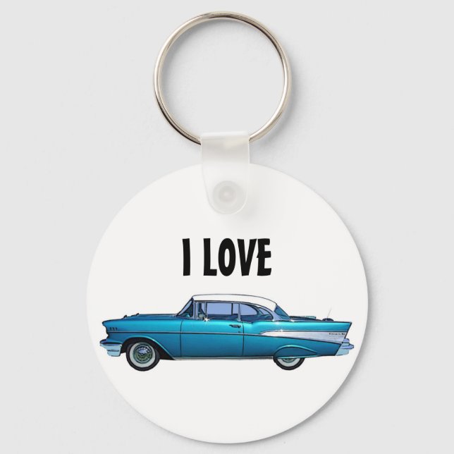 Llavero Chevy BelAire personalizado keychain 1957 (Anverso)