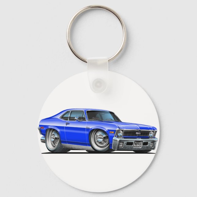 Llavero Chevy Nova Blue Car (Anverso)
