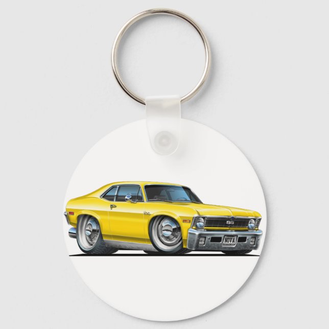 Llavero Chevy Nova Yellow Car (Anverso)