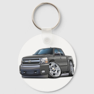 Llavero Chevy Silverado Gray Cab Extendido