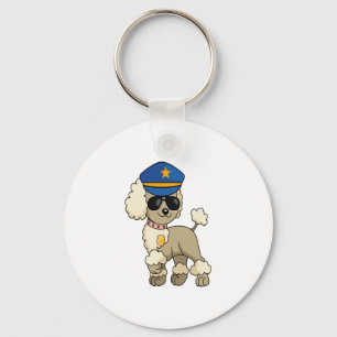 Llavero Chibi Anime Policía Poodle Dog