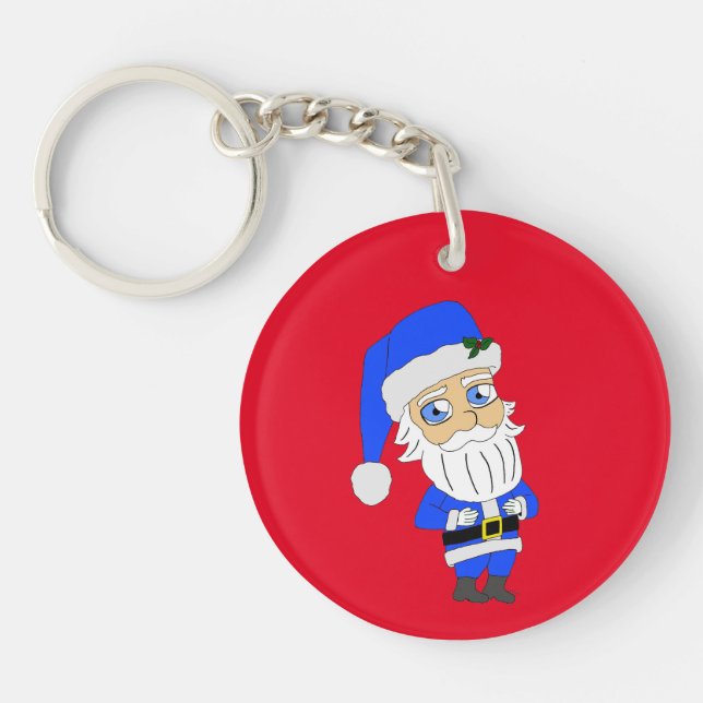 Llavero Chibi Blue Suit Santa (Frente)