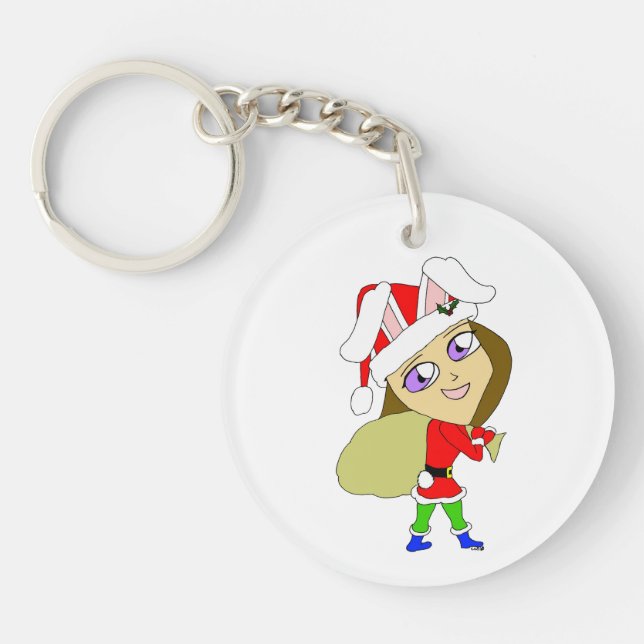 Llavero chibi bunnygirl (Frente)