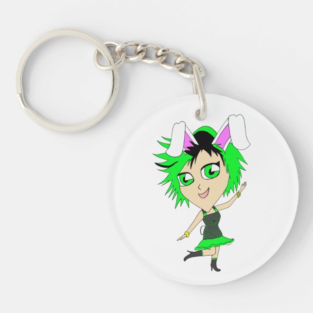 Llavero chibi bunnygirl (Frente)
