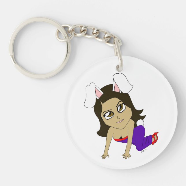 Llavero chibi bunnygirl (Frente)