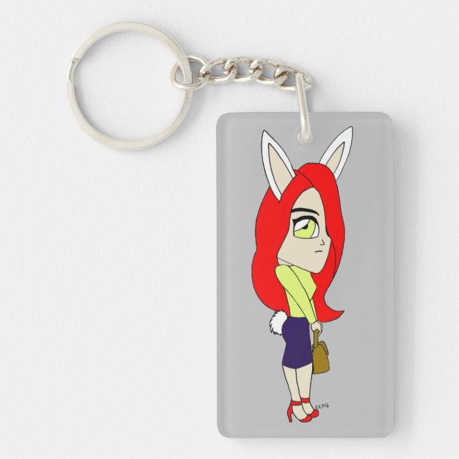 Llavero chibi bunnygirl (Frente)