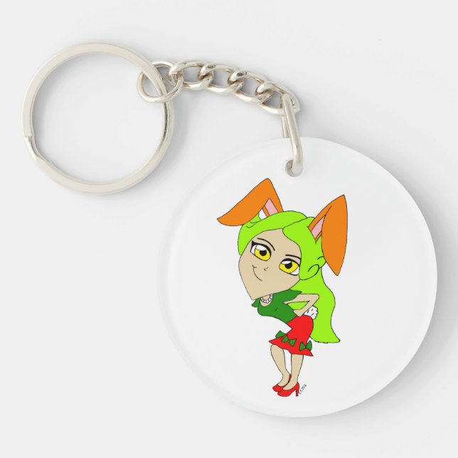 Llavero chibi bunnygirl keychain (Frente)