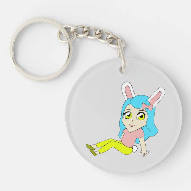 Llavero chibi bunnygirl keychain (Frente)