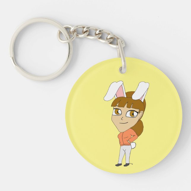 Llavero chibi bunnygirl keychain (Frente)