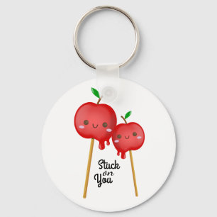 Llavero Chibi Candy Apples Pareja atorada a ti