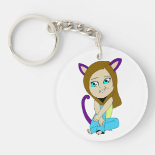 Llavero chibi catgirl