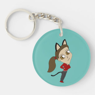 Llavero chibi catgirl