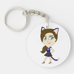Llavero chibi catgirl