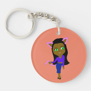 Llavero chibi catgirl