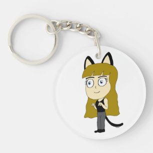 Llavero chibi catgirl