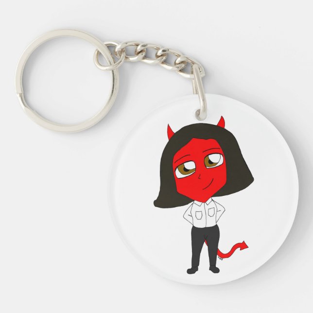 Llavero chibi devil chica (Frente)