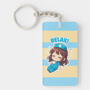 Llavero Chibi Enfermera Original 3.0 - Relajación